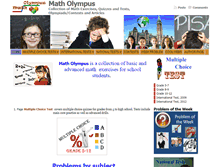 Tablet Screenshot of matholympus.com